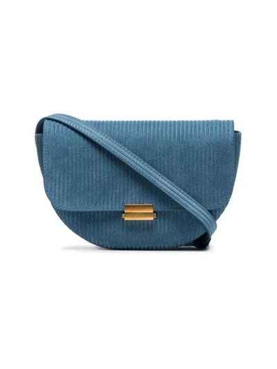 Shop Wandler Dusty Blue Corduroy Belt Bag