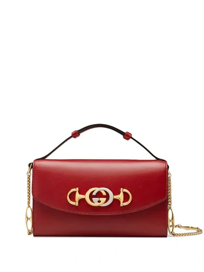 Shop Gucci Zumi Mini Shoulder Bag In Red