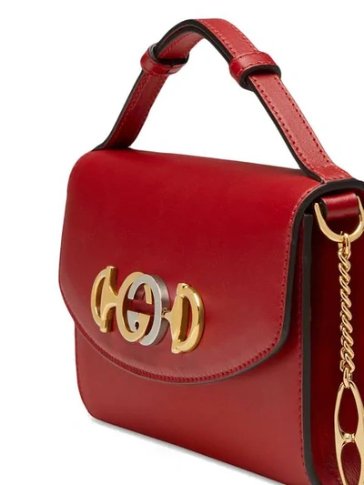 Shop Gucci Zumi Mini Shoulder Bag In Red