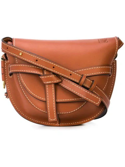 Shop Loewe Saddle Shoulder Bag - Brown