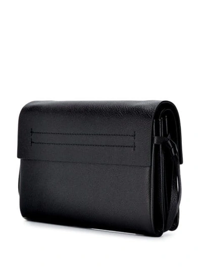 Shop Valentino Vring Shoulder Bag In Black