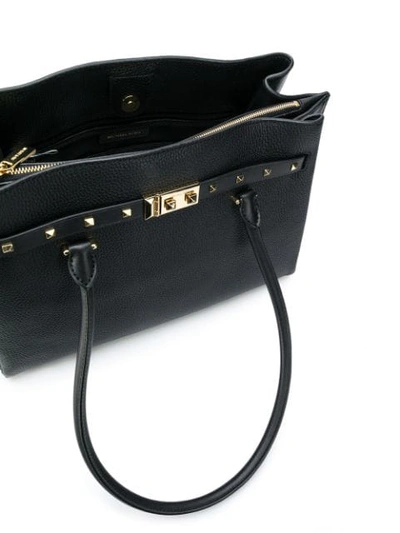 Shop Michael Michael Kors Addison Tote Bag In Black