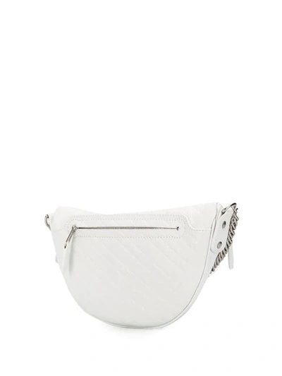 Shop Balenciaga Logo Belt Bag In White