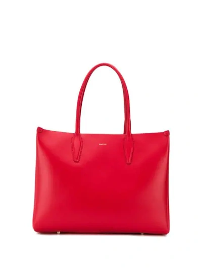 Shop Lanvin Journee Tote Bag In Red