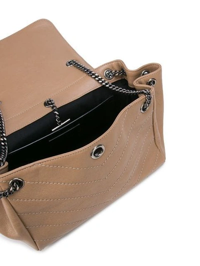Shop Saint Laurent Nolita Large Shoulder Bag In Brown