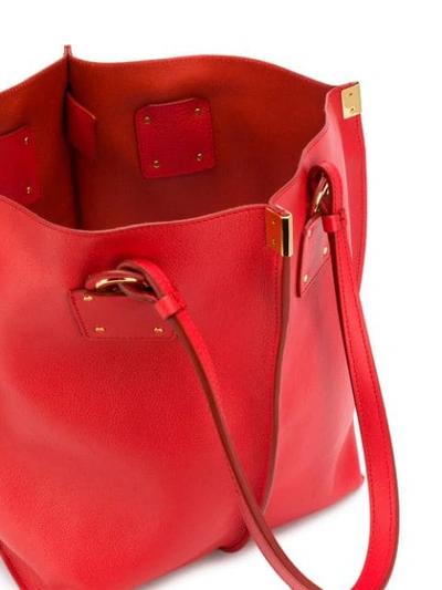 Shop Chloé Vick Tote Bag In Red