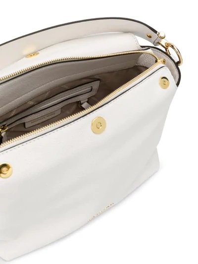 Shop Michael Michael Kors Brooke Medium Shoulder Bag In White