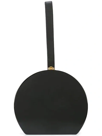 Shop Rocio Round Shape Clutch Bag In Black