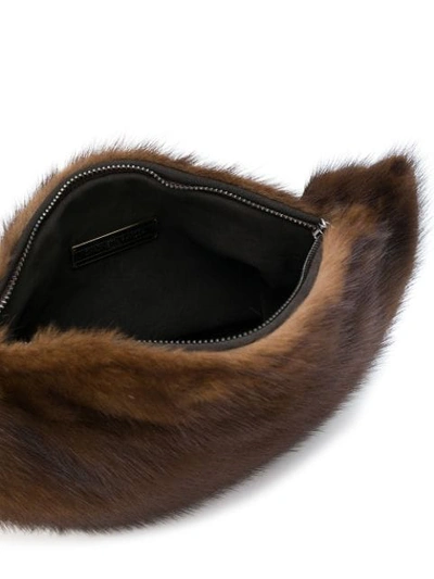Shop Simonetta Ravizza Furrissima Belt Bag In Brown