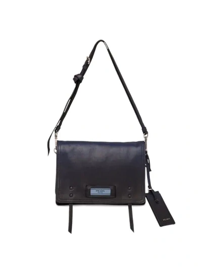 Shop Prada Etiquette Shoulder Bag In Black