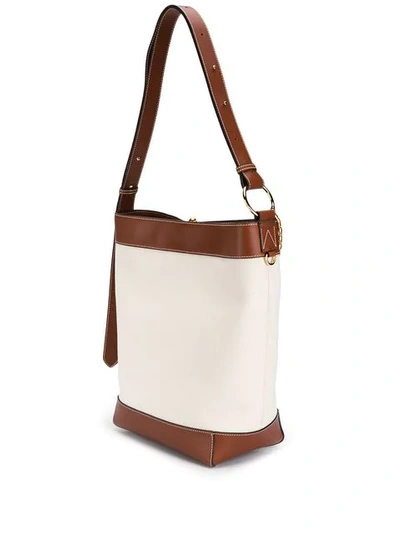 Shop Jw Anderson Calico Key Shoulder Bag In Neutrals
