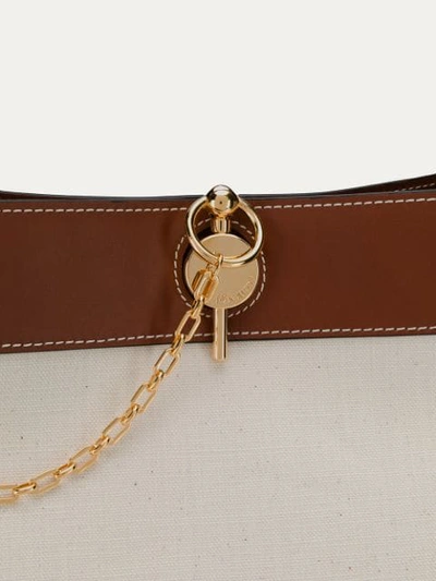 Shop Jw Anderson Calico Key Shoulder Bag In Neutrals