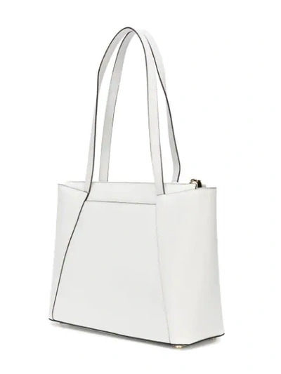 Shop Michael Michael Kors Maddie Tote Bag In White