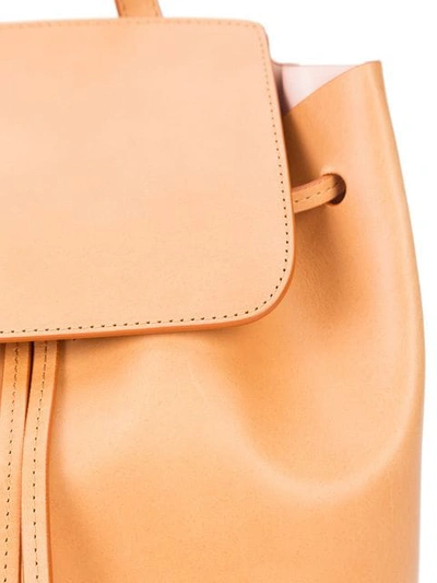 Shop Mansur Gavriel Mini Drawstring Backpack In Brown