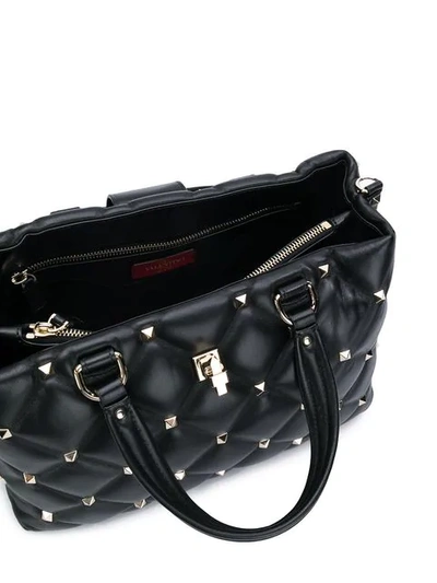 Shop Valentino 'candystud' Handtasche In Black