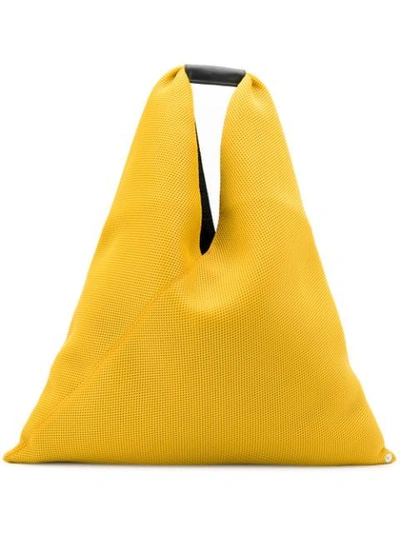 Shop Mm6 Maison Margiela Soft Shopping Tote In Yellow