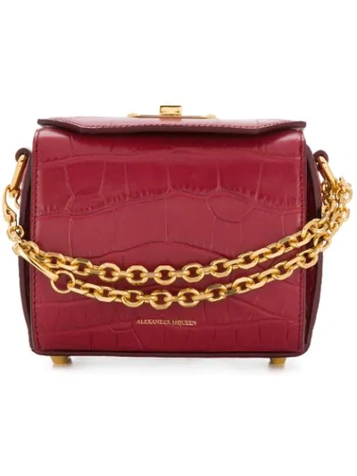 Shop Alexander Mcqueen Mini Crossbody Bag In Red