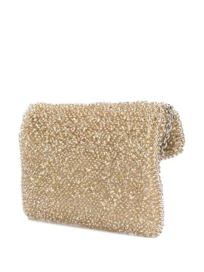 Shop Anteprima Rinascere Wirebag Clutch In Yellow