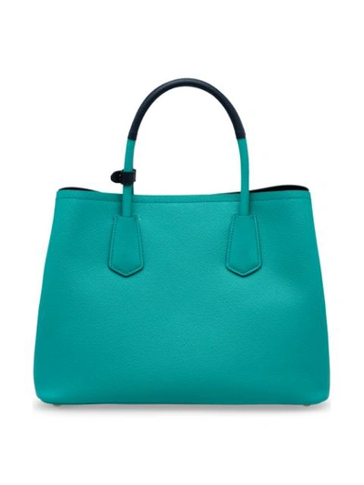 Shop Prada Double Bag - Green