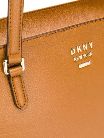Shop Dkny Large Whitney Tote In Brown