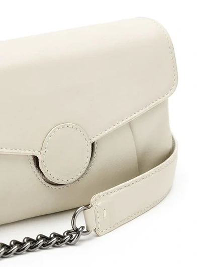 Shop Mara Mac Leather Shoulder Bag In White