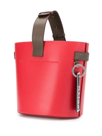 Shop Ganni Bucket Bag In Red