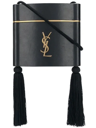 Shop Saint Laurent Minaudiere Bag In Black