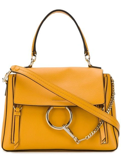 Shop Chloé Small Faye Shoulder Bag In Yellow