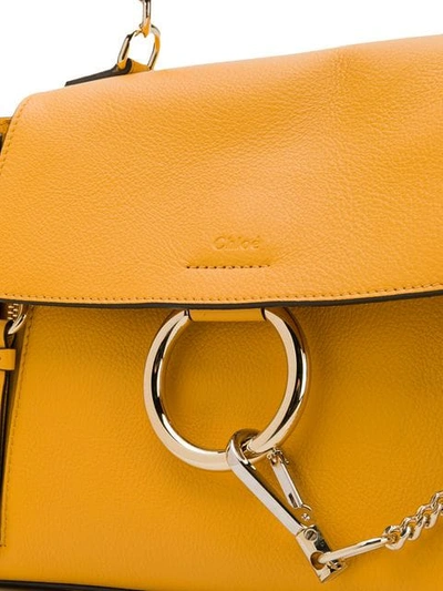 Shop Chloé Small Faye Shoulder Bag In Yellow
