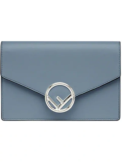 Shop Fendi Wallet On Chain In Blue