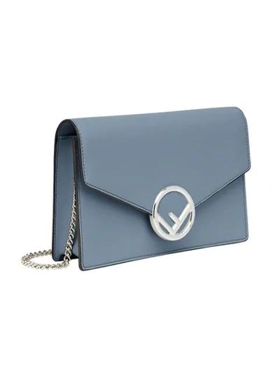 Shop Fendi Wallet On Chain In Blue