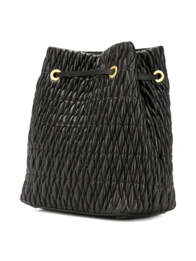 Shop Furla Stacy Cometa Bucket Bag In Black