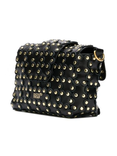 Shop Red Valentino Red(v) Studded Puzzle Bag - Black