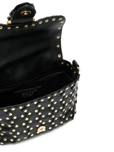 Shop Red Valentino Red(v) Studded Puzzle Bag - Black