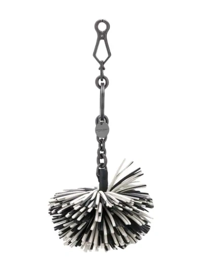 BOTTEGA VENETA POM POM BAG CHARM - 黑色