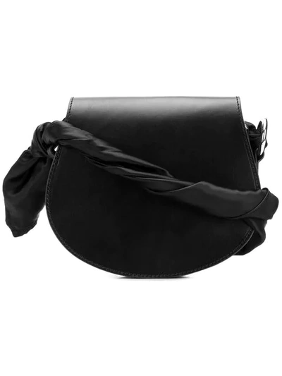 Shop Mm6 Maison Margiela Satchel Shoulder Bag In Black