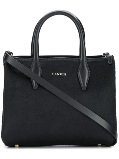 Shop Lanvin Nano Tote Bag - Black