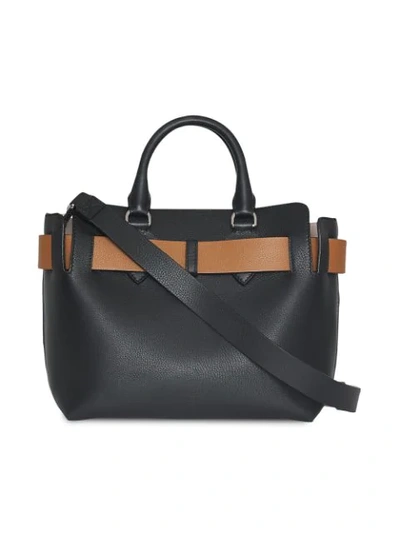 Shop Burberry The Small Leather Belt Bag In Black