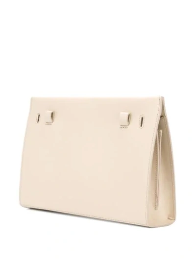 Shop Aesther Ekme Snap Shoulder Bag In Neutrals