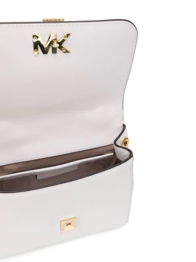 Shop Michael Michael Kors Mott Satchel Bag - White