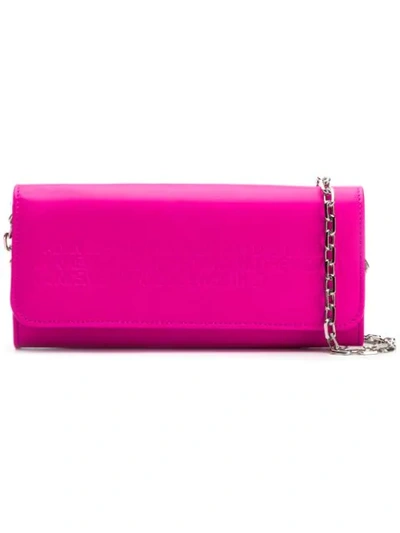 Shop Calvin Klein 205w39nyc Logo Chain Wallet In Pink