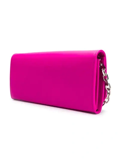 Shop Calvin Klein 205w39nyc Logo Chain Wallet In Pink