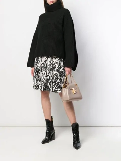 Shop Chloé Mini Annie Shoulder Bag In Neutrals
