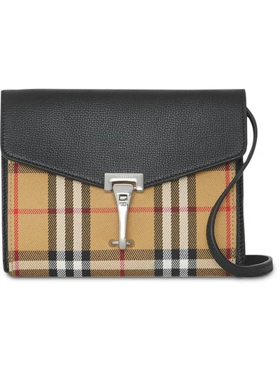 Shop Burberry Vintage Check Cross-body Bag In Yellow