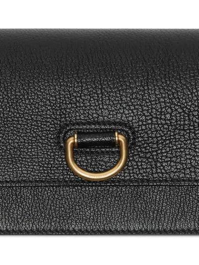 Shop Burberry The Mini Leather D-ring Bag In A1189 Black