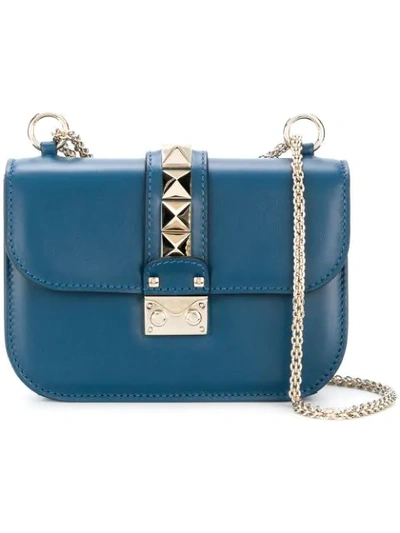 Shop Valentino Glam Lock Shoulder Bag - Blue