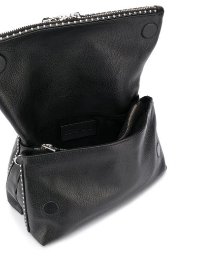 Zadig & Voltaire Rocky Foldover Crossbody Bag In Black
