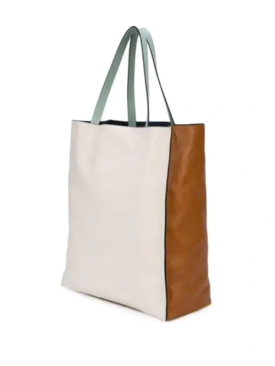 Shop Marni Large Tote Bag In Brown