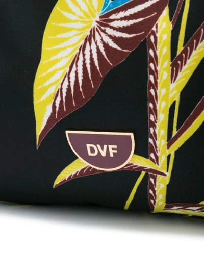 Shop Diane Von Furstenberg Dvf  Tropical Print Belt Bag - Black