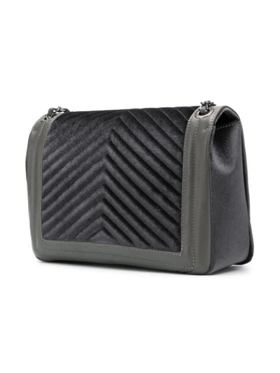 Shop Marc Ellis Daphne Two-tone Shoulder Bag - Grey